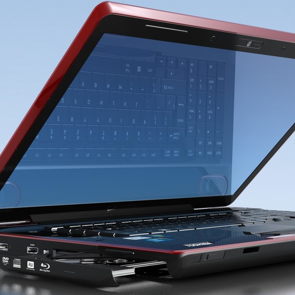 3ds max notebook toshiba qosmio x500 - Notebook TOSHIBA Qosmio X500.MAX... by 3DLocker